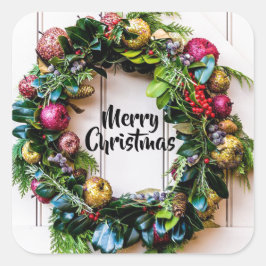 Navidades coloridos usan Pegatinas de tarjetas de 