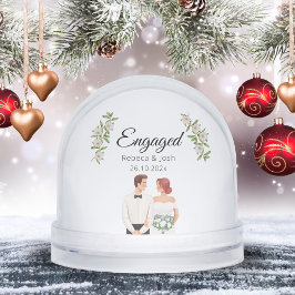 Navidades comprometidos Keepsake Greenery Boda Fec