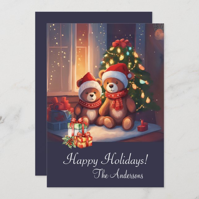 Navidades con 10, Felices Fiestas, tarjeta de Navi (Anverso / Reverso)