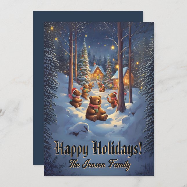 Navidades con 13, Felices Fiestas, tarjeta de Navi (Anverso / Reverso)