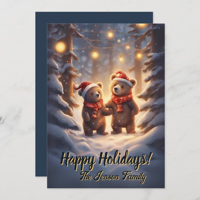 Navidades con 14, Felices Fiestas, tarjeta de Navi (Anverso / Reverso)