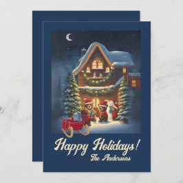 Navidades con 1, Felices Fiestas, tarjeta de Navid