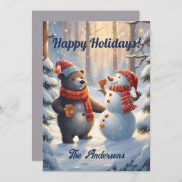 Navidades con 4, Felices Fiestas, tarjeta de Navid