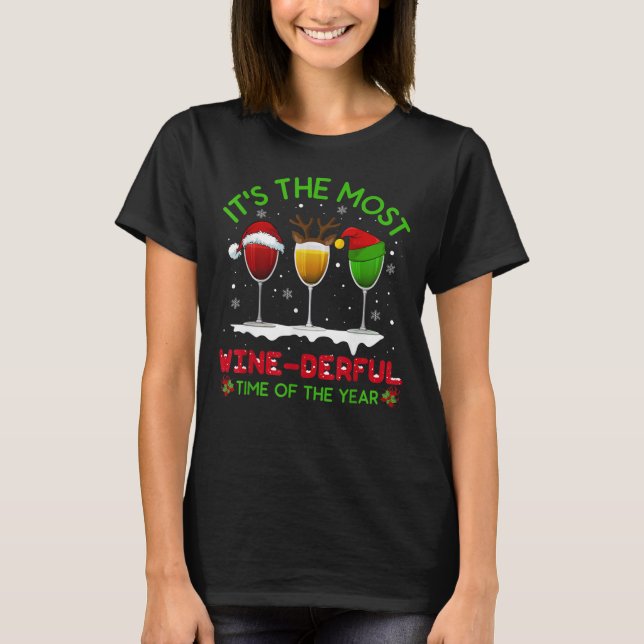 Navidades con camiseta de vinos Navidad Alcohol Pa (Anverso)