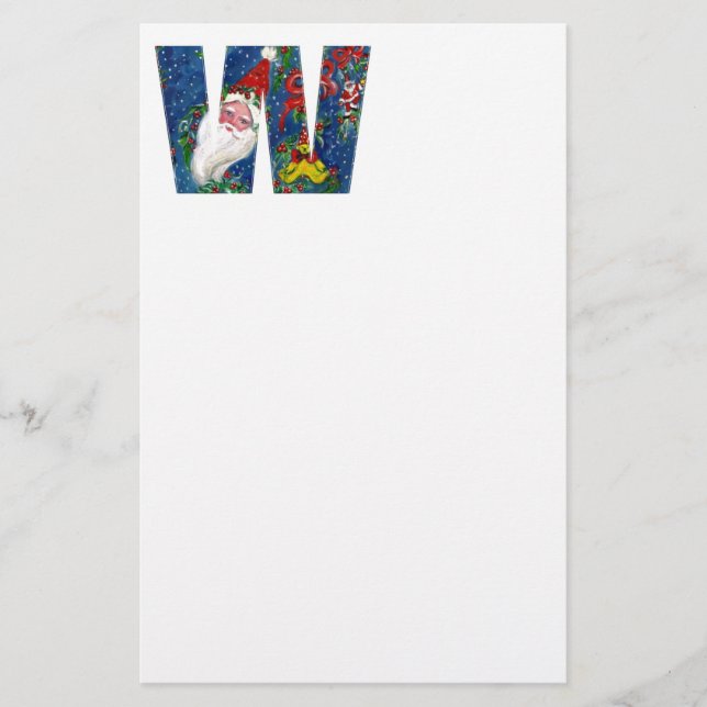 NAVIDADES CON CARTA / SANTA CLAUS CON RIBBÓN ROJO (Anverso)