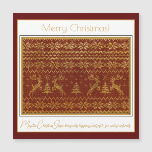 Navidades con detalles de tirón de punto con cierv