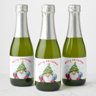 Navidades con etiqueta de vino esparcido regalo Gn