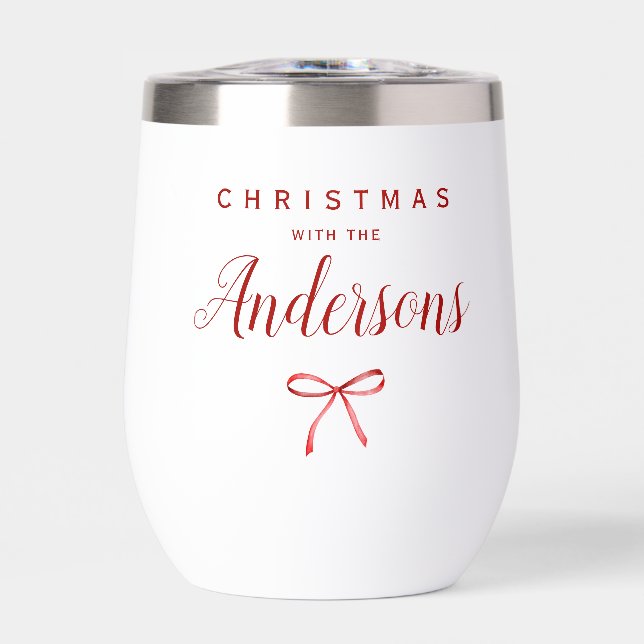 Navidades con familia - cinta roja (Frente)