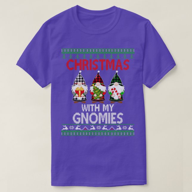 Navidades Con Mis Gnomies Feo Navidades Sweater (Diseño del anverso)