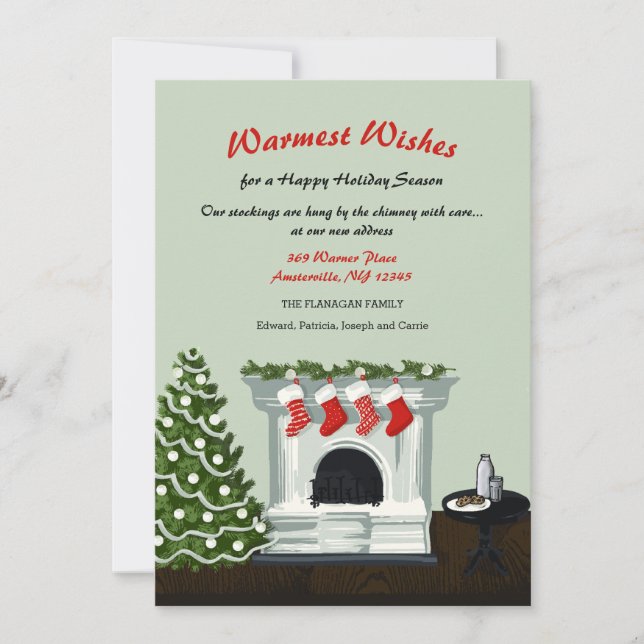 Navidades con tarjeta de atención (Anverso)