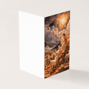 Navidades con tarjeta religiosa personalizada