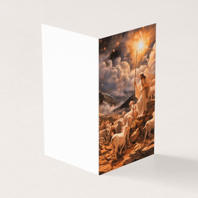 Navidades con tarjeta religiosa personalizada (Exterior)