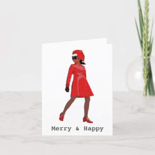 Navidades con tarjetas de visita africanas