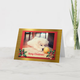 Navidades con una foto, tarjeta de Navidad