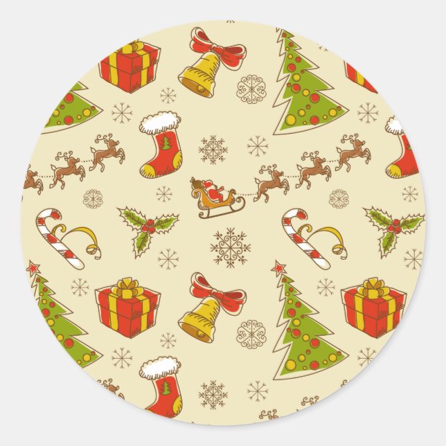 Navidades Configurando Etiquetas Pegatinas (Anverso)