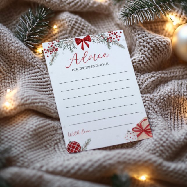 Navidades Consejos De Baby Shower Para La Tarjeta  (Subido por el creador)