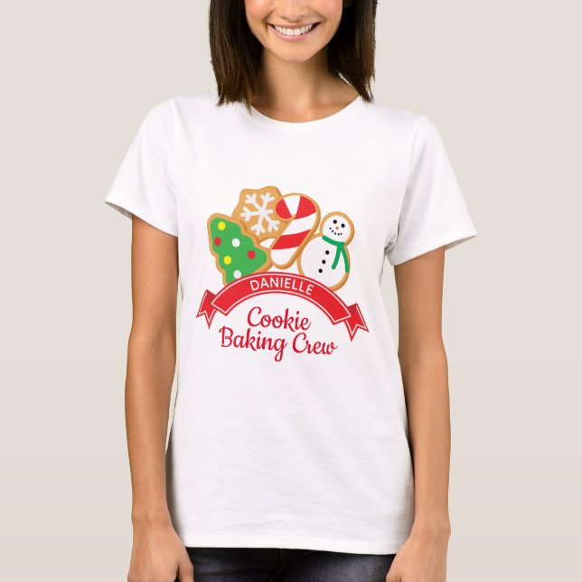 Navidades Cookies Doblando camiseta personalizada (Anverso)