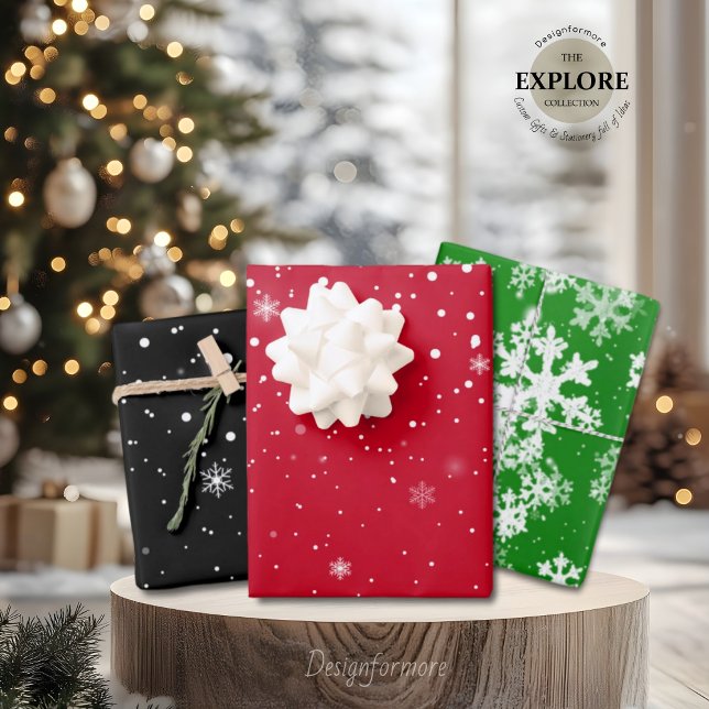 Navidades copos de nieve ARRASTRANDO HOJAS DE PAPE (Subido por el creador)