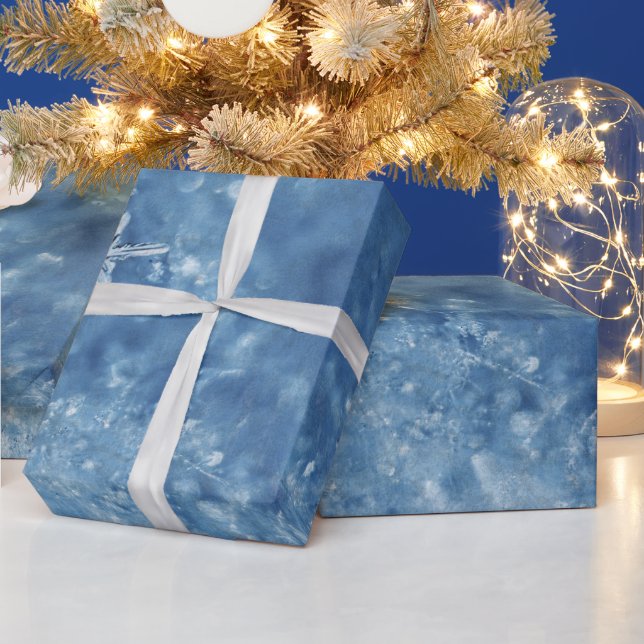 Navidades copos de nieve y papel de envoltura de h (Vacaciones)