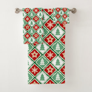 Navidades copos de nieve y servilletas de árboles
