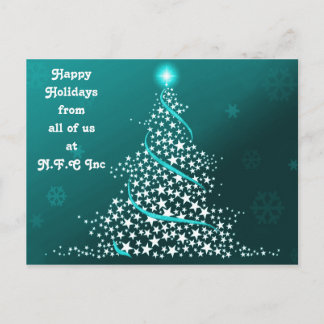 Navidades corporativos saludan las tarjetas postal