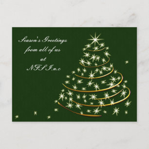Navidades corporativos saludan las tarjetas postal