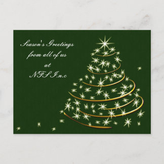Navidades corporativos saludan las tarjetas postal