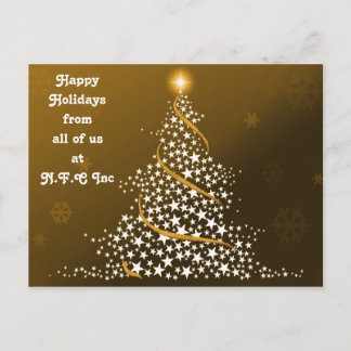 Navidades corporativos saludan las tarjetas postal