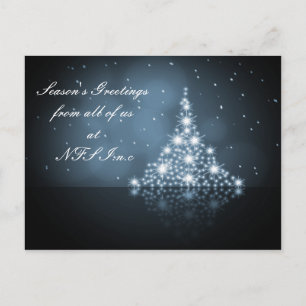 Navidades corporativos saludan las tarjetas postal