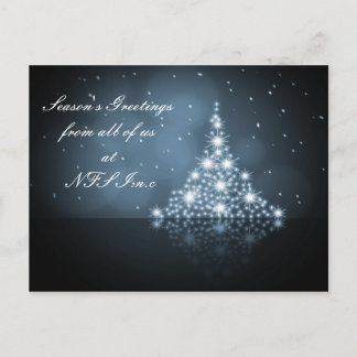 Navidades corporativos saludan las tarjetas postal