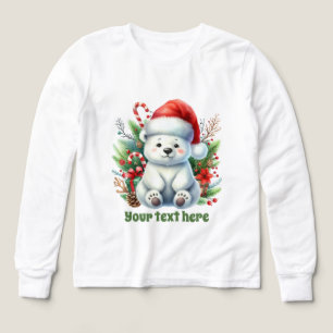 Navidades cortos oso polar personalizable polar