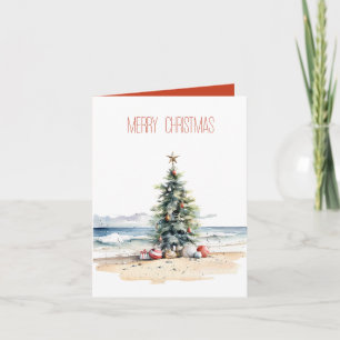 Navidades costeros en la playa