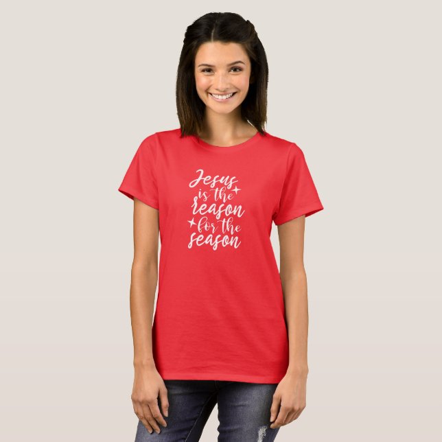 Navidades cristianas camiseta (Anverso completo)