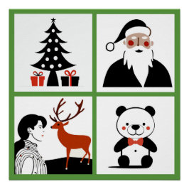 Navidades Cuarteto Poster Glossy