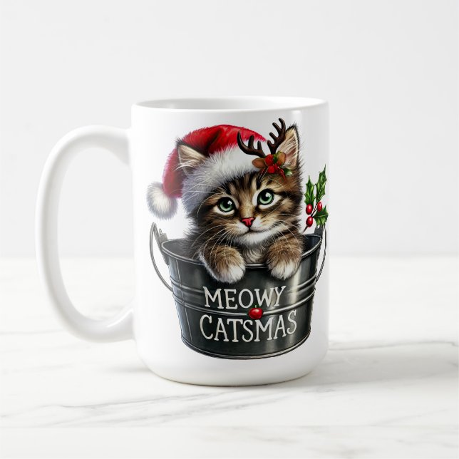 NAVIDADES CUIDADOS KITTEN EN UNA COPA DE TINTA DE  (Izquierda)