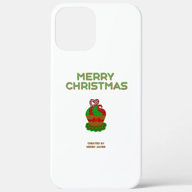 Navidades Cupcake Apple iPhone 12 Pro Max Funda (Reverso )