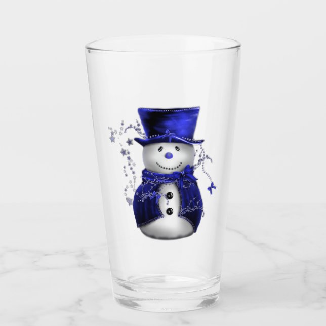 Navidades Cute Blue Snowman (Anverso)
