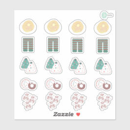 Navidades Cute Desayuno Planner Pegatinas