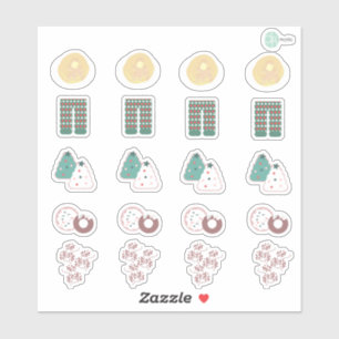 Navidades Cute Desayuno Planner Pegatinas