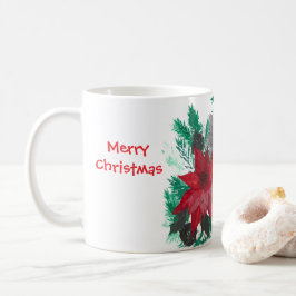 Navidades Cute Poinsettia Copa de té café de café