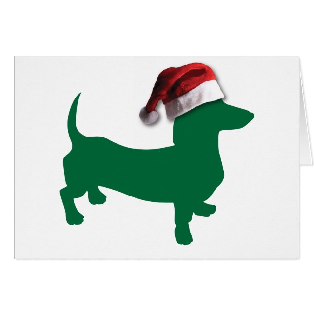 Navidades Dachshund (Anverso (Horizontal))