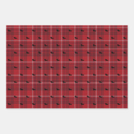 Navidades Dachshund Envuelven papel de envolvimien