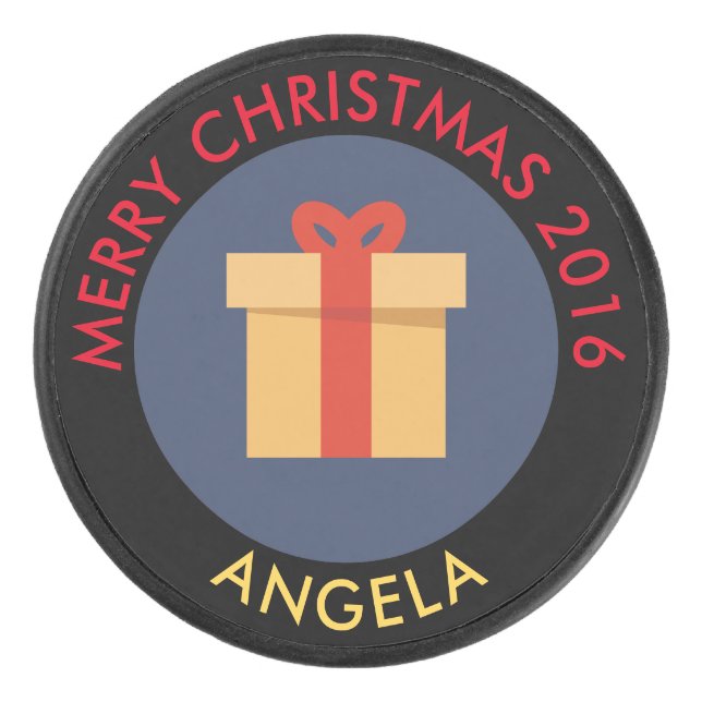 Navidades dan un disco de hockey (Anverso)