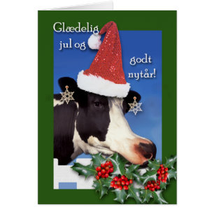 Navidades daneses Glaedelig jul con vaca