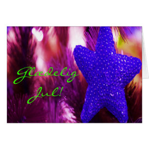 Navidades daneses Glædelig Jul Godt Nytår Estrella