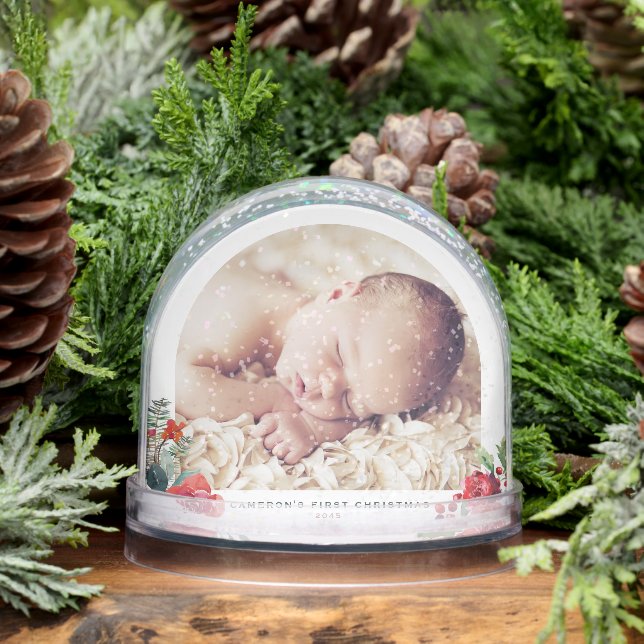 Navidades de acuarela Bouquet Baby First Christmas (Invierno)