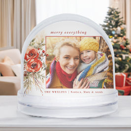 Navidades de acuarela de Moda moderna Foto botánic