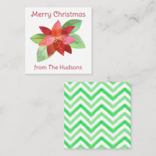 Navidades de acuarela Tarjeta de envoltura de rega
