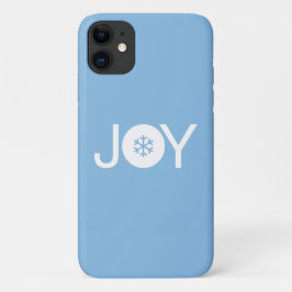 Navidades de alegría Funda del iPhone azul 11