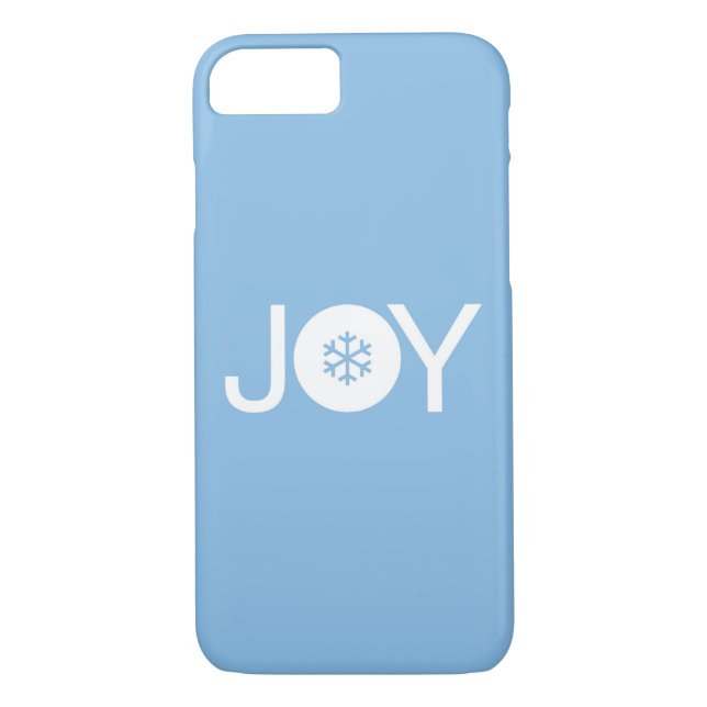 Navidades de alegría Funda del iPhone azul 8/7 (Reverso)